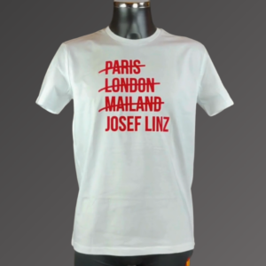T-Shirt - Paris London Mailand - Josef Linz - rot